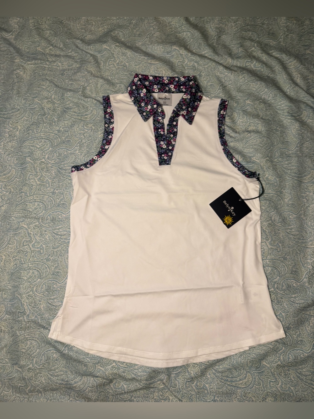 Belyn Key Action Sleevelss Golf Top - NWT